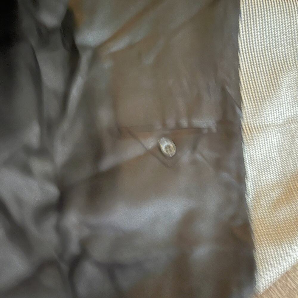 Stafford Vintage Men’s Houndstooth Suit Blazer Jacket Size 48R Wool Blend Pocket - Picture 8 of 11